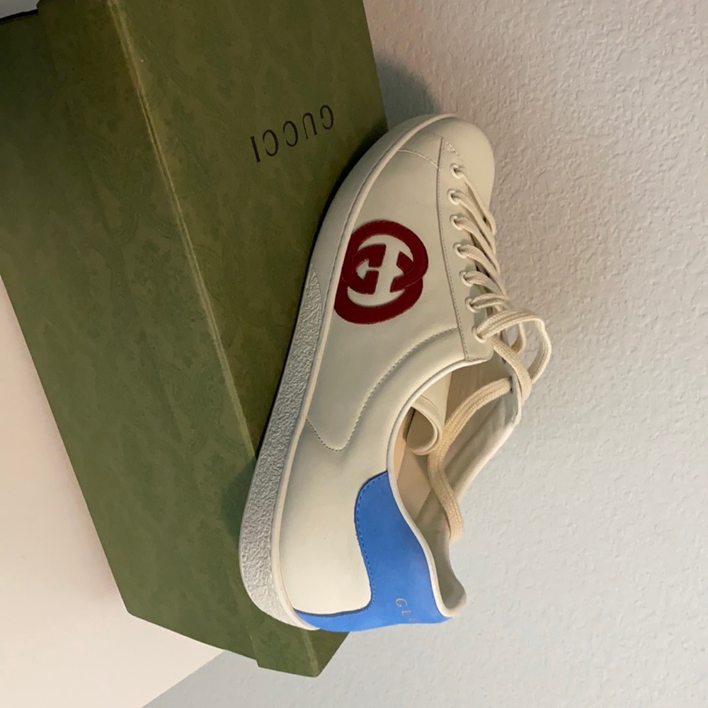 Gucci Ace logo-patch sneakers 13G fits like US 14